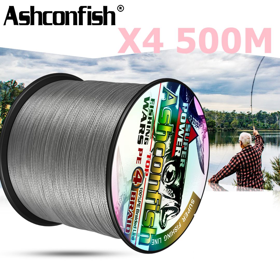 Ice Fishing Line - Ashconfish 500M Multicolour PE Braided Wire