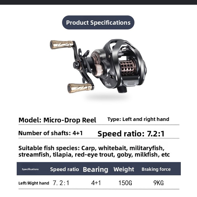 water drop reel with metal spo - Ice Fishing Line ulasan dan harga