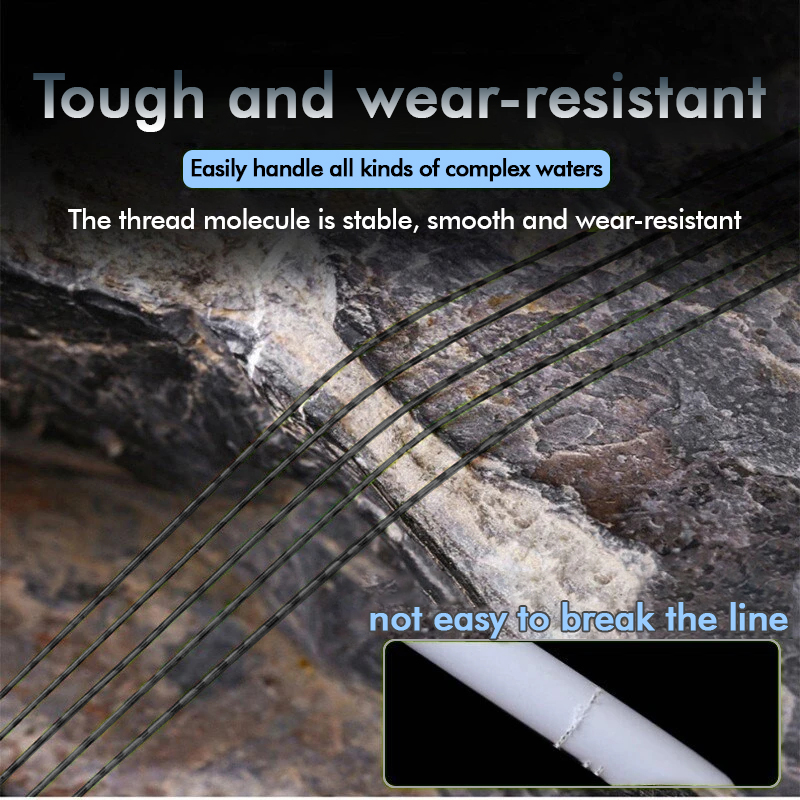 ZUKIBO 1000m 500m 200m Invisib - Ice Fishing Line ulasan dan harga