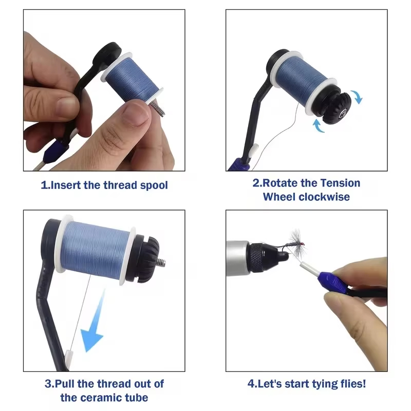 2PCS Fly Tying Bobbin Holder C - Monofilament Line ulasan dan harga