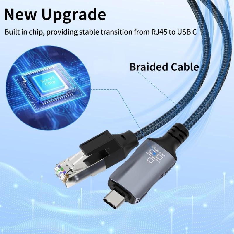 5.9ft Braided Gigabit Ethernet - Braided Line ulasan dan harga